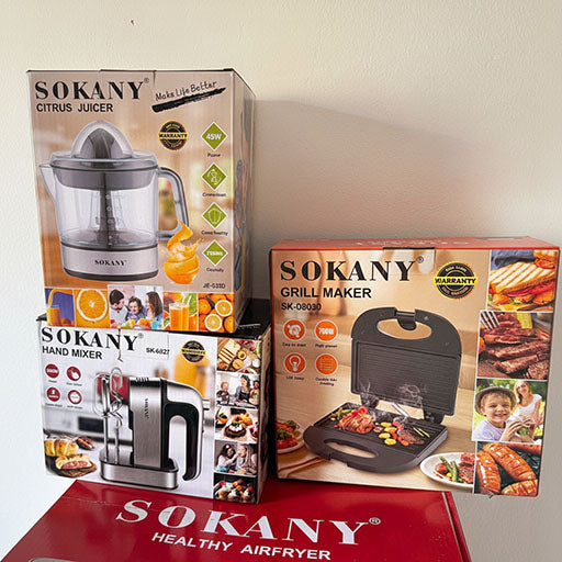 PACK SOKANY (05) PIÉCES I باك سوكاني (05) أجهزة كهرومنزلية