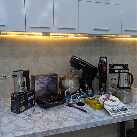 PACK PETRIN AVEC 6 PIECES ELECTROMENAGERS I باك عجانة متكون من 6 قطع كهرومنزلية